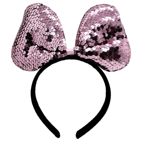 Renk Değiştiren Pullu Fiyonk Parti Tacı Pembe Gümüş