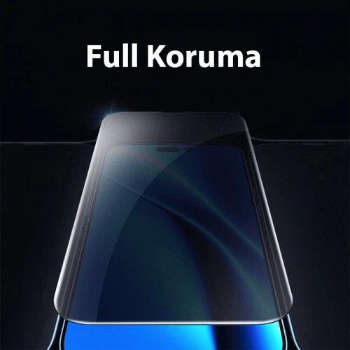 Baseus Crystal iPhone 15 Privacy Full Koruma Tempered Cam Ekran Koruyucu-(5775)