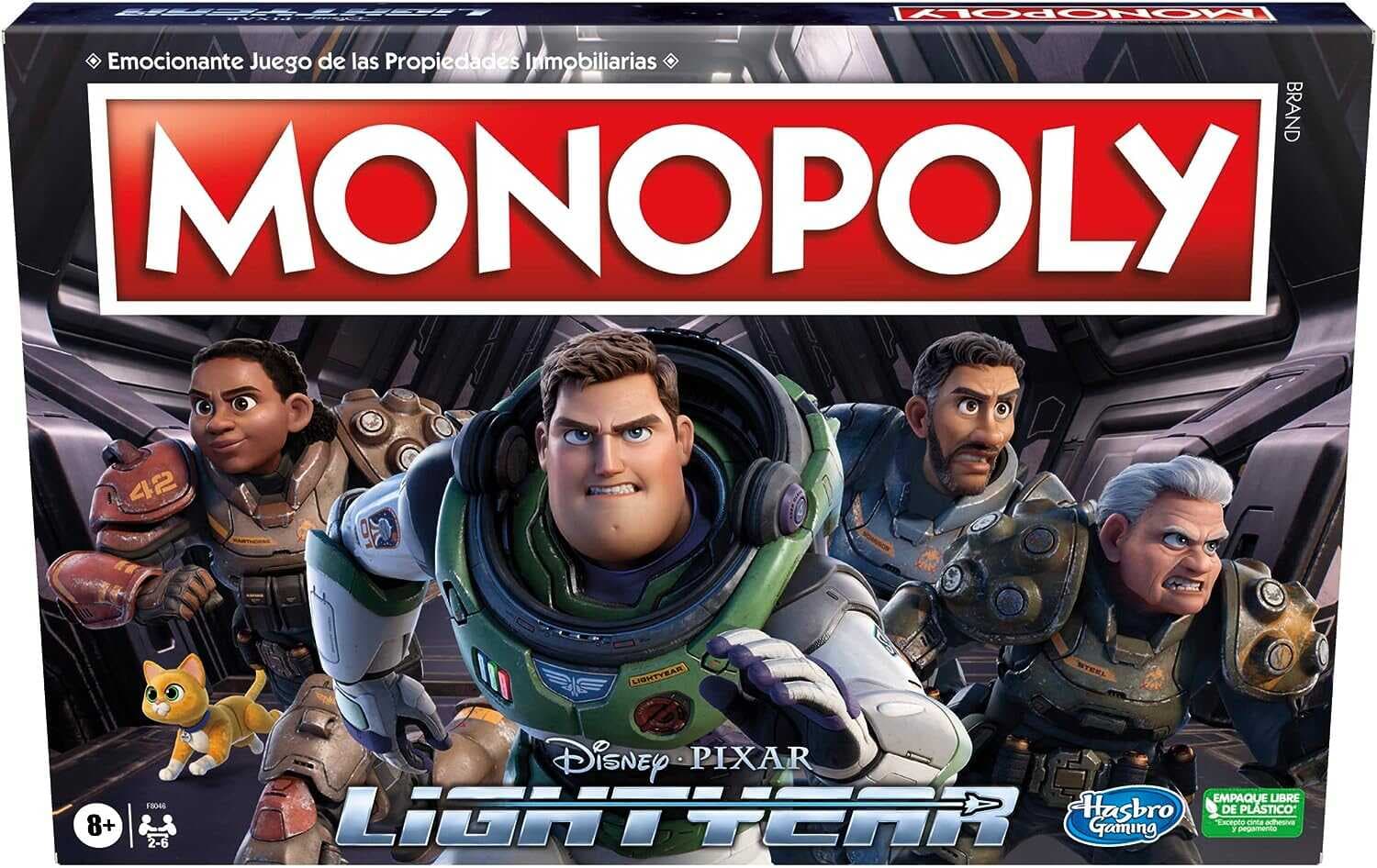 Hasbro Gaming Monopoly Lightyear Edition by Disney Pixar, Board Game, Gifts for Ages 8 and up, Multi, One Size