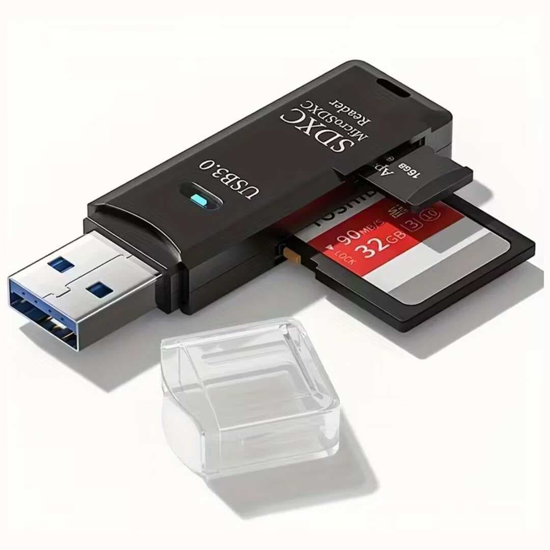 2in1 Usb 3.0 Micro Sd Hafıza Kartı - Tf Kart Okuyucu Hub Adaptör Veri Aktarıcı (5430)
