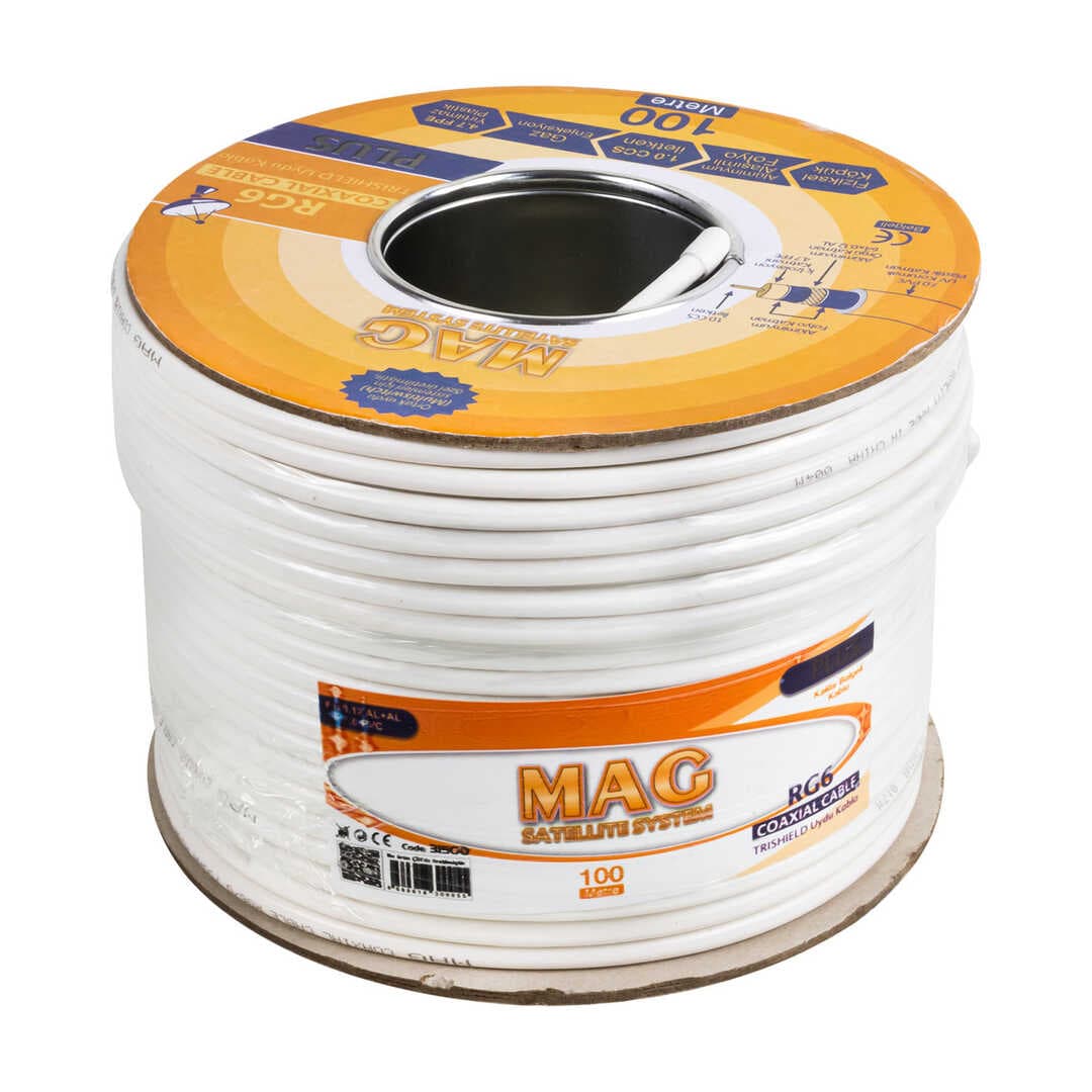 RG6/U4 TRISHIELD 64 TEL ANTEN KABLOSU (100 METRE) (4767)