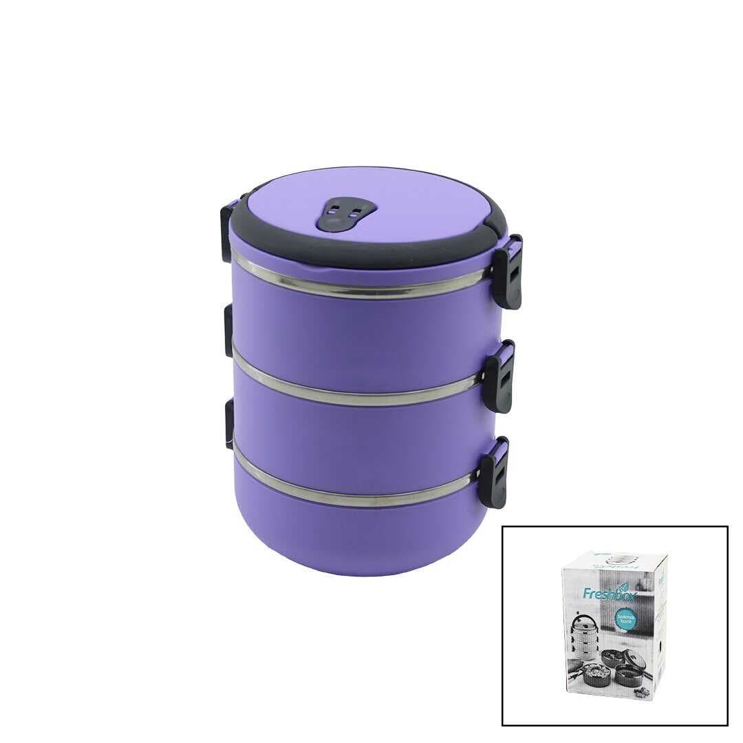 LİLA  3LÜ SEFER TASI SAKLAMA KABI 1.8LT (5430)