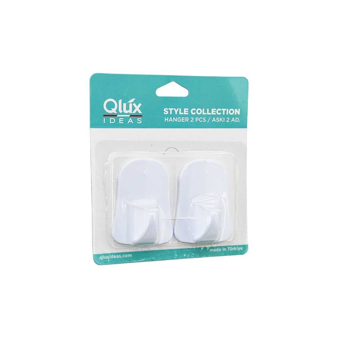 QLUX L-00735 2PCS OPAK BEYAZ PLASTİK ASKI (5430)
