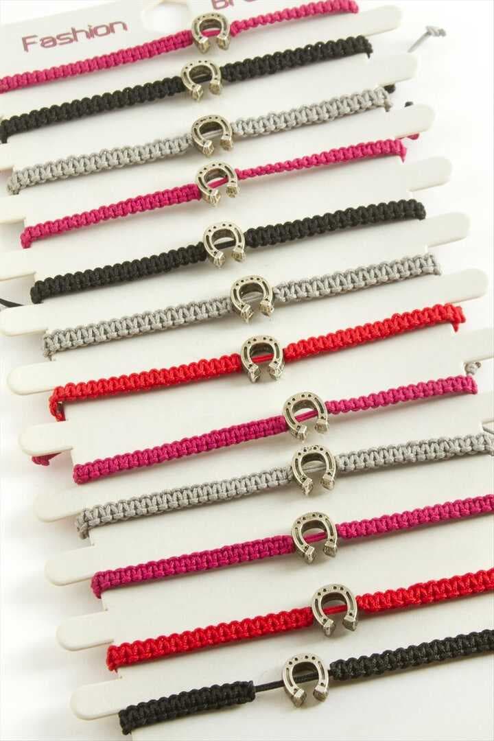 Nal Makrome Örgülü Bileklik