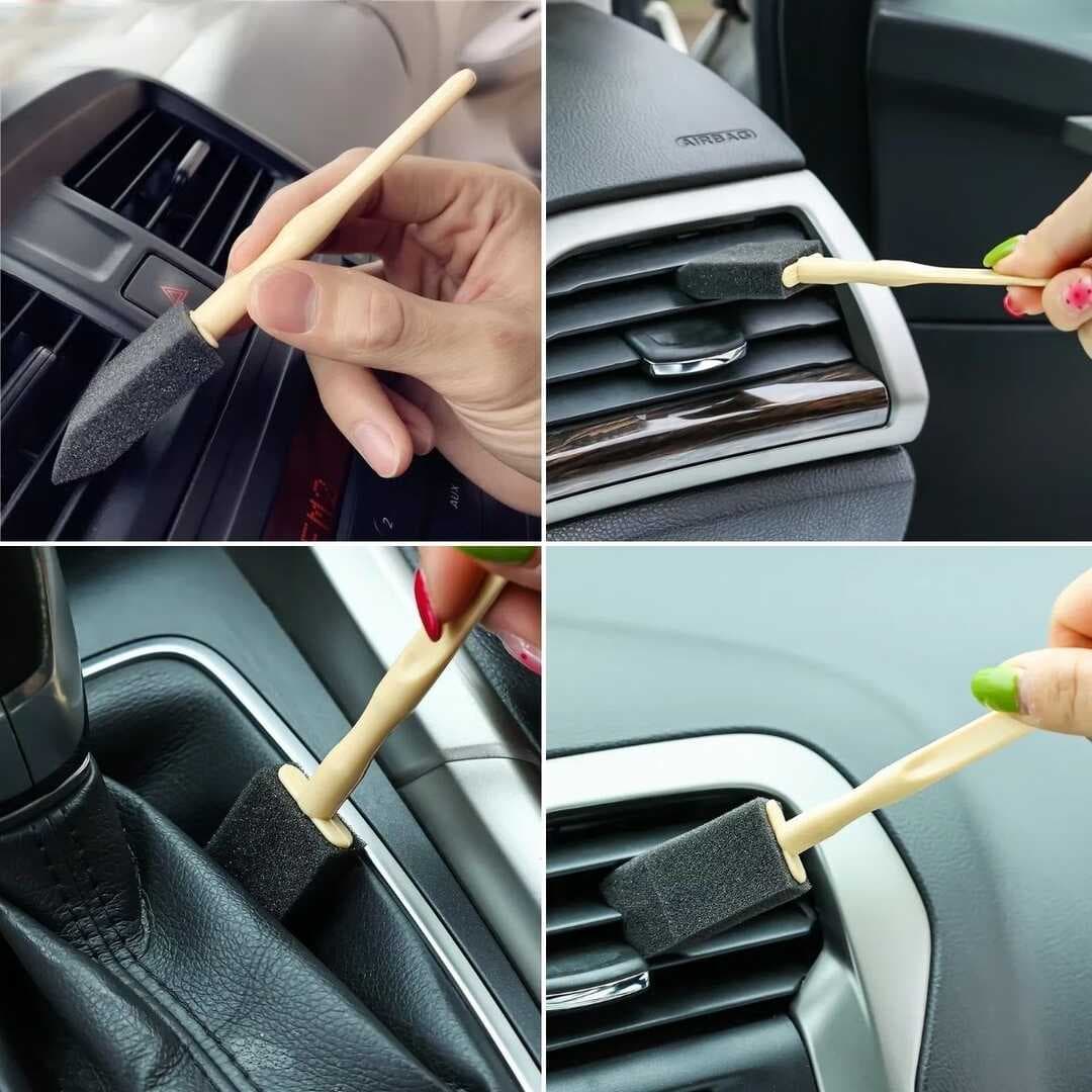 5'li Araba Havalandırma Temizleme Fırçaları Klima ÇıkışlarıToz Alma&amp;Otomobil İçi Detaylı Mini Temizlik Aparatları (4767)