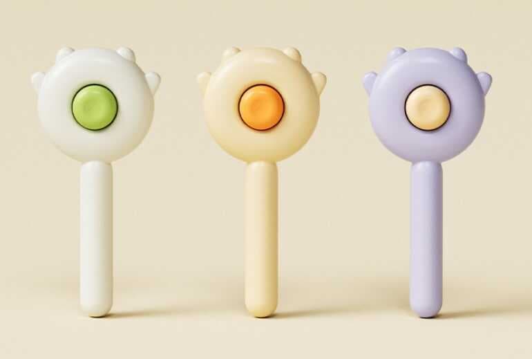 Pati Tasarımlı Otomatik Temizlenen Evcil Hayvan Fırçası