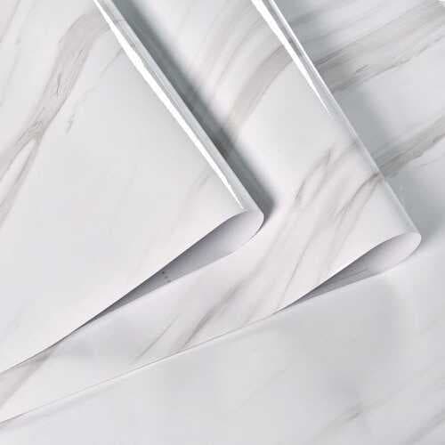 Açık Mermer Desenli Yapışkanlı Folyo Kaplama Kağıdı