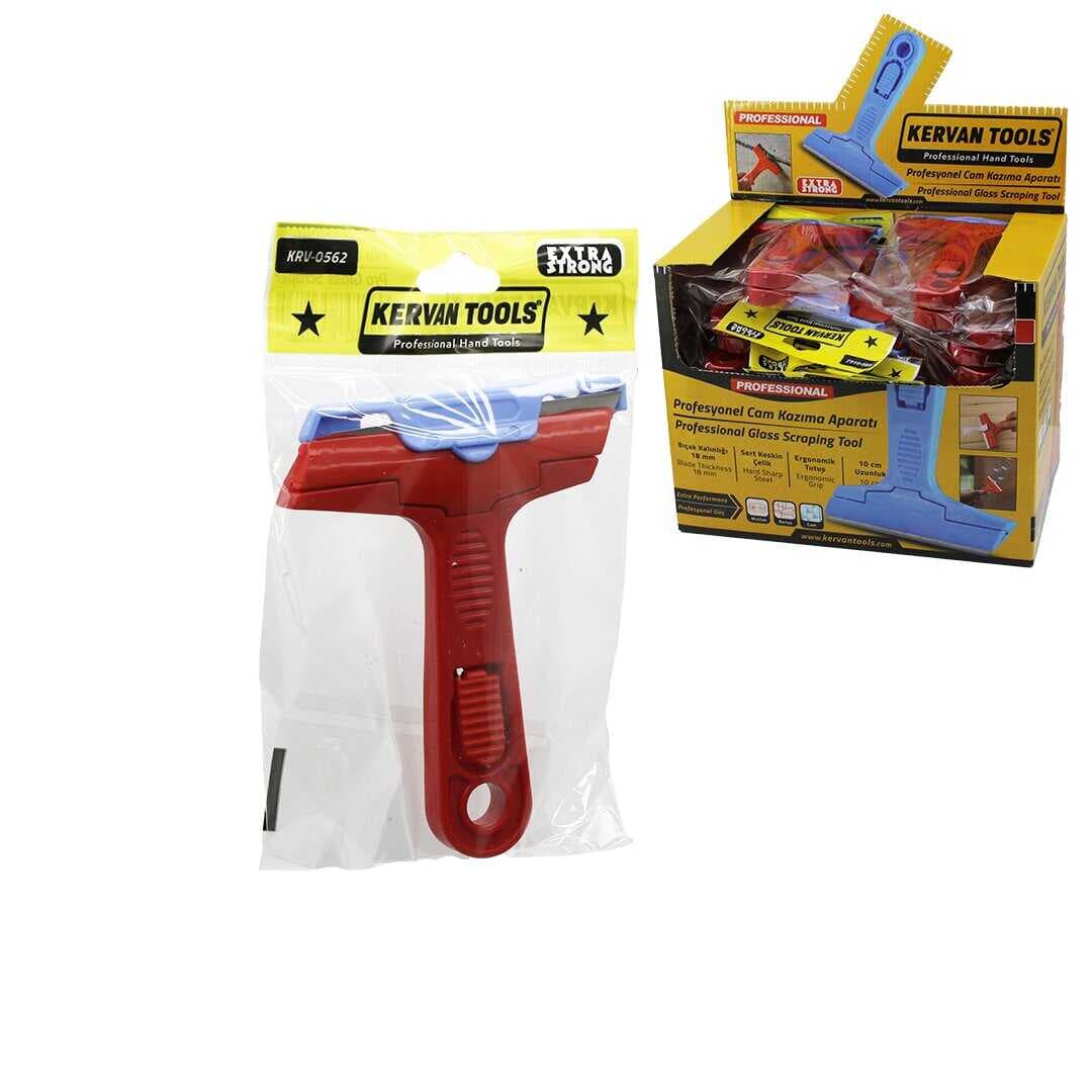 40 ADET PROFESYONEL - OYNAR BAŞLI CAM KAZIMA - BUZ KAZIYICI BIÇAK PLASTİK SAP (5430)