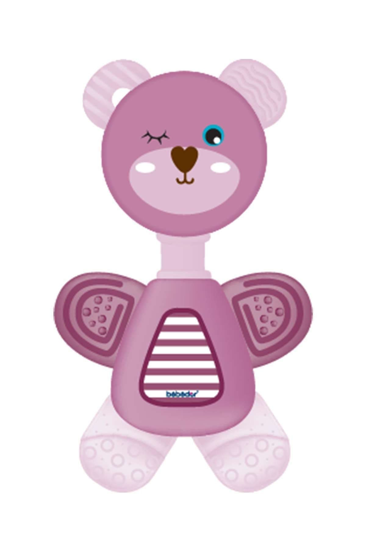 Sevimli Ayıcık Çıngıraklı Sulu Dişlik 518 Mor