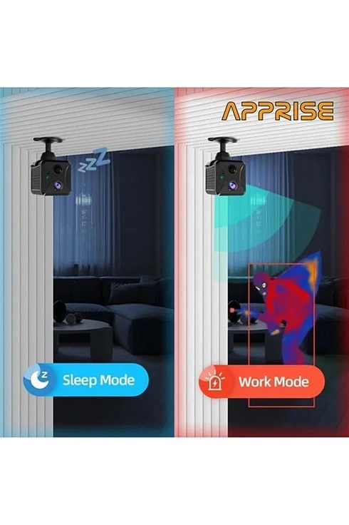 Mini Pır Sensörlü Algılamalı Sesli Konuşmalı 1080p Hd Wifi Kamera