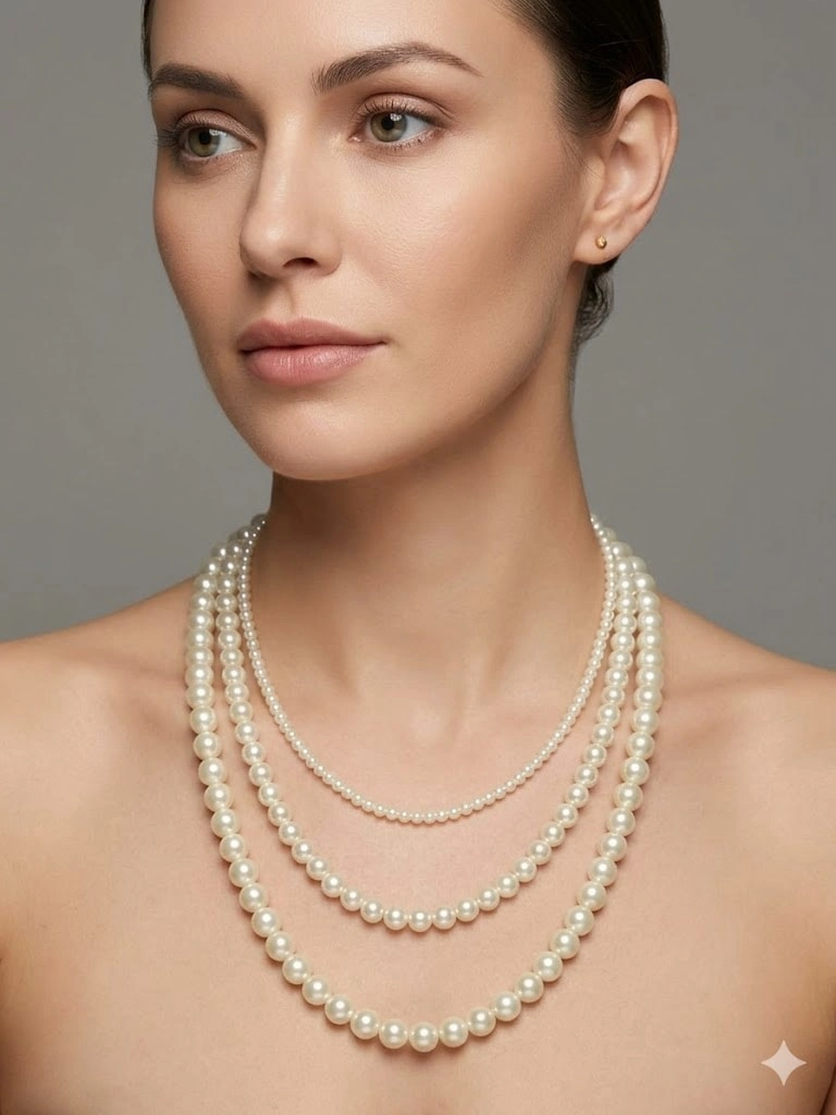 Classic Glow İnci Katman Kolye