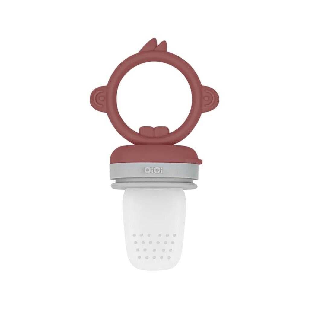 Nessiworld OiOi Silikon Püre Meyve Sebze Emziği Velvet Rose / Powder Grey