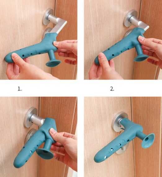 Silikon Duvar Koruyucu Kapı Stoperi GRİ