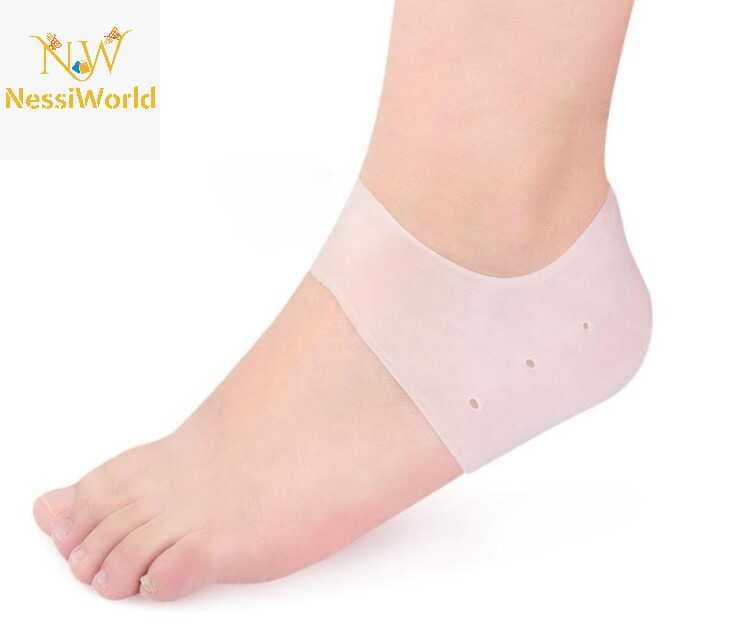 Silikon Topuk Çorabı Beyaz Renk