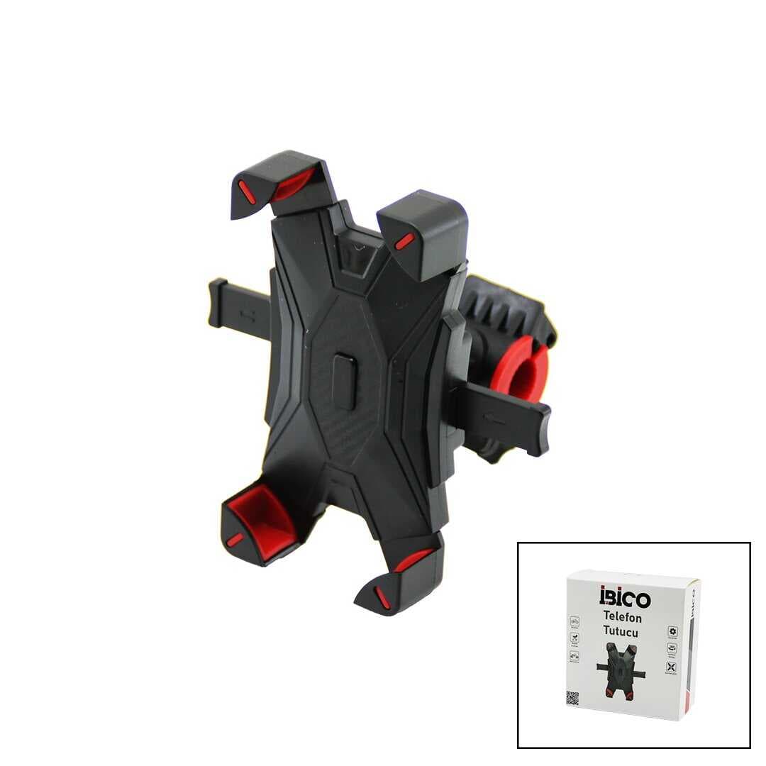 BİSİKLET - MOTORSİKLET - BEBEK ARABASI TELEFON TUTUCU - TUTACAK ABS PLS. 360° - BOYUT AYARLI (5430)