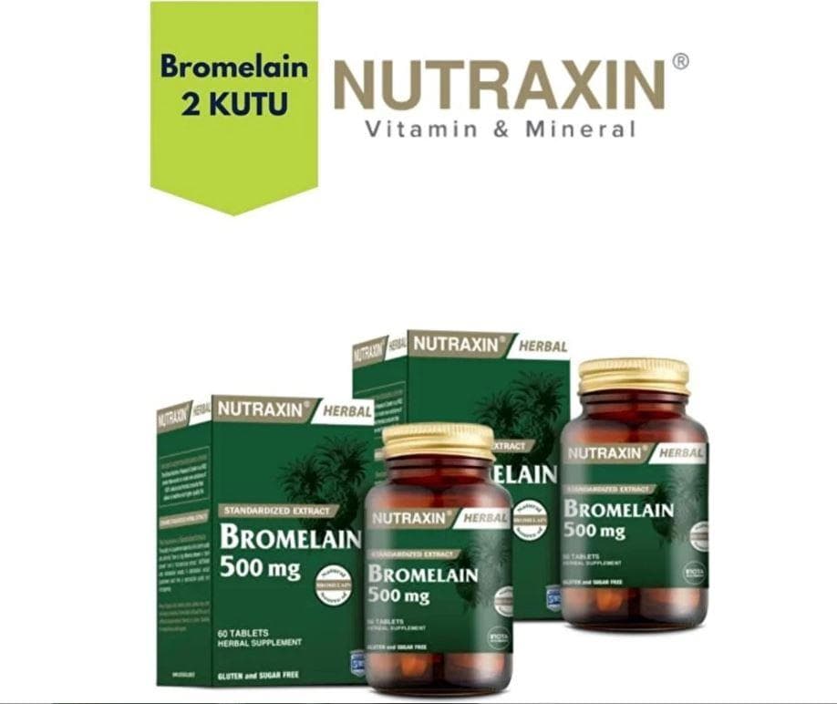 Nutraxin Bromelain 60 Kapsül X 2 adet