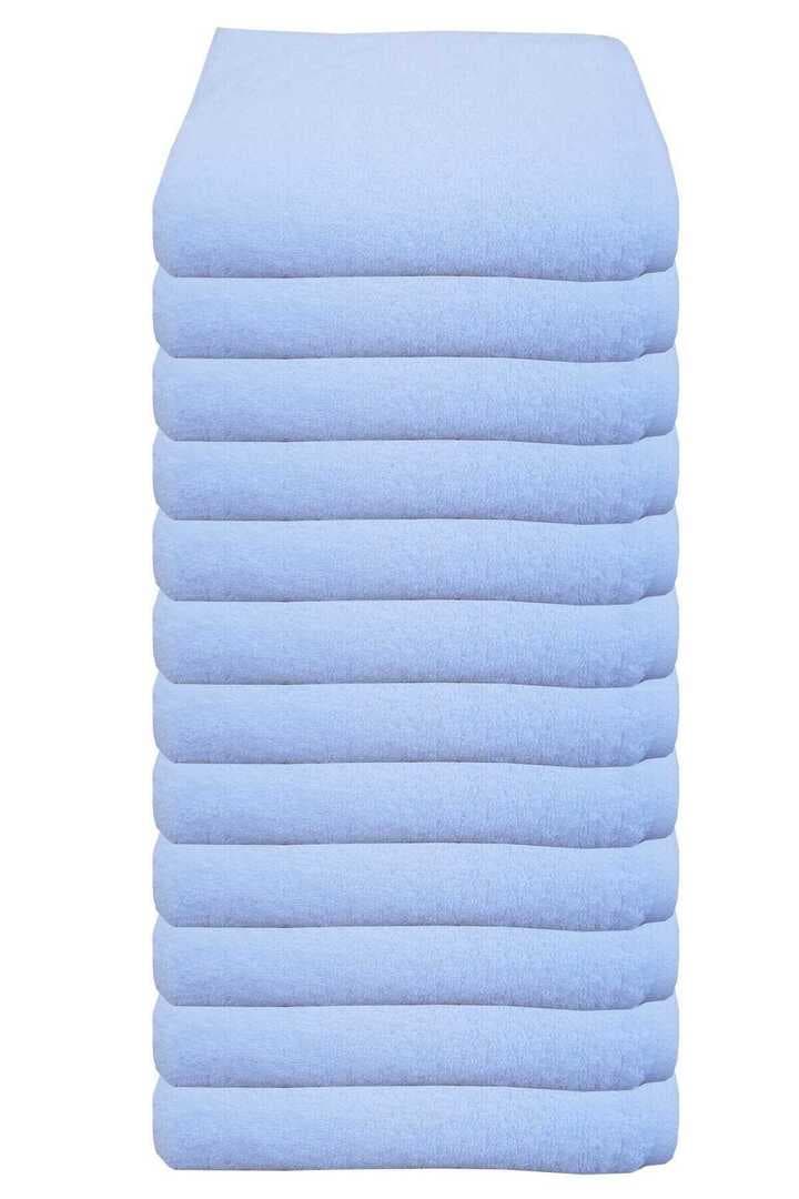 12 li Otel Tipi El Yüz Havlusu 100 Pamuklu Beyaz 50x90 cm