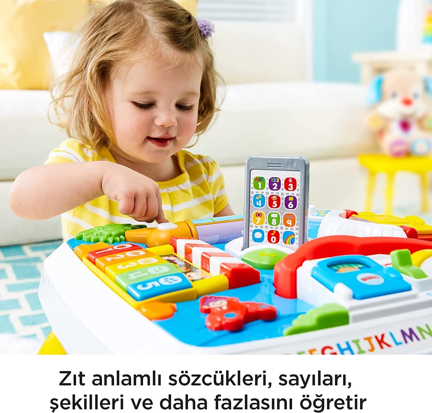 Fisher Price Eğlen & Öğren Eğitici Köpekçiğin Aktivite Masası (Türkçe ve İngilizce)