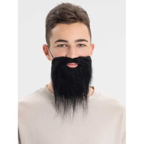 Siyah Renk Takma Sakal Bıyık Takımı