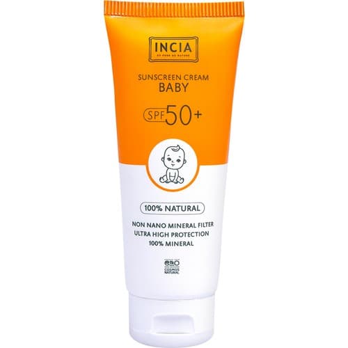 Incia Bebek Için Güneş Kremi Gkf 50+Güvenli Güneş Filtreleri 50ML