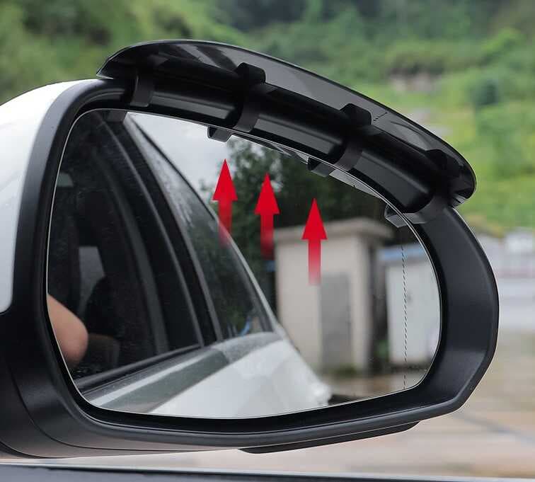 Nessiworld Araba Ayna Yağmur Koruyucu Siper Karbon Desenli