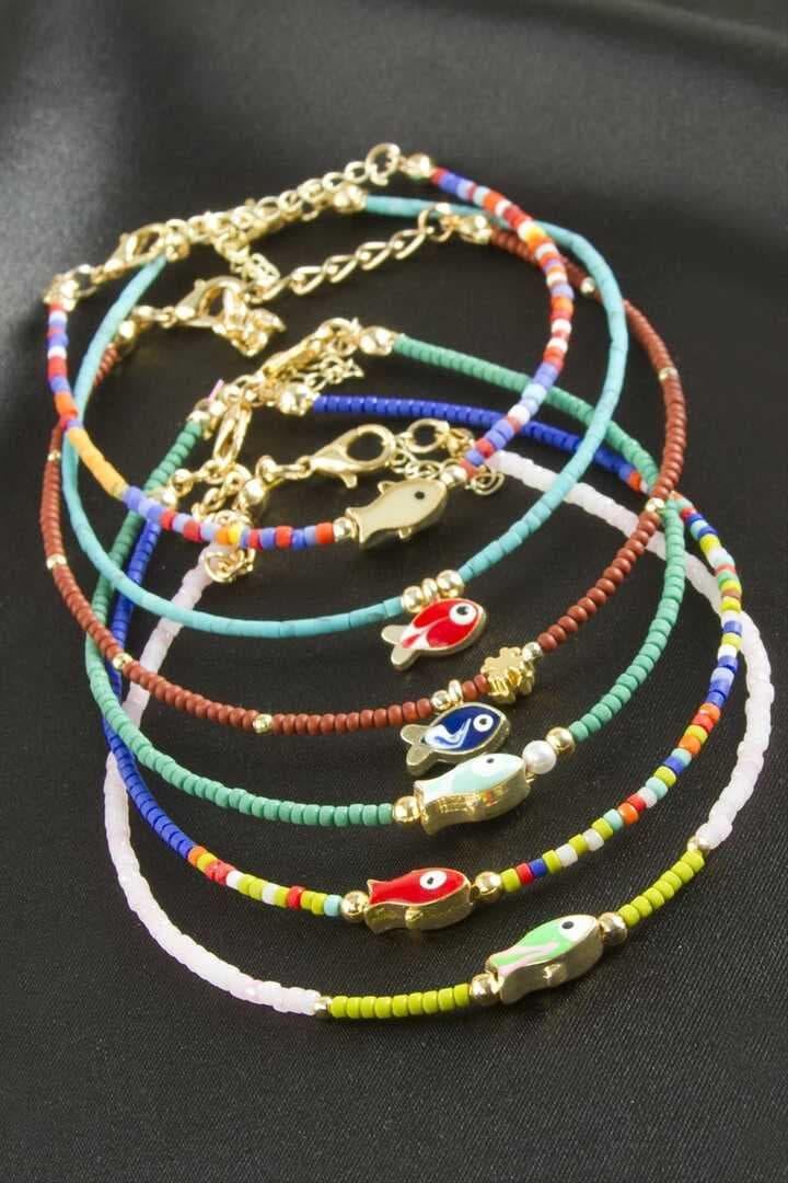 Balık Mineli Miyoki Boncuk Bileklik