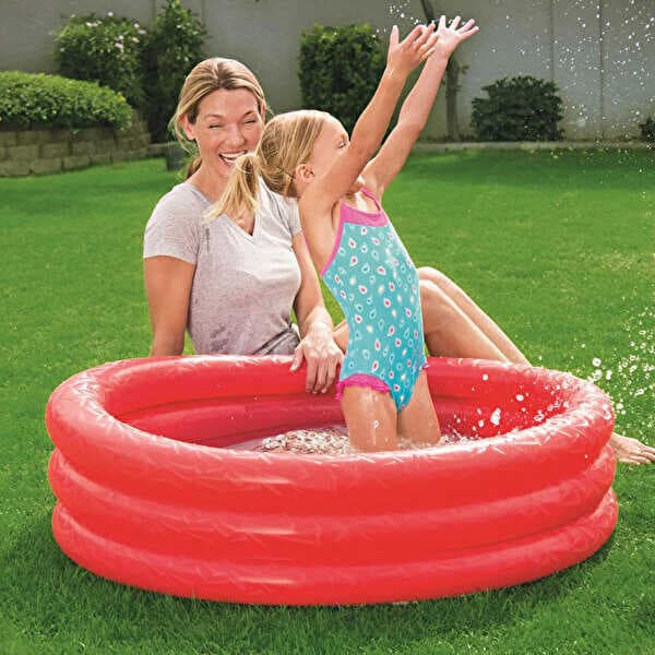 Üç Halka Yuvarlak Şişme Çocuk Havuzu