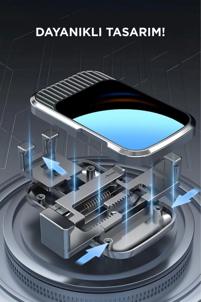 Jx-053 Siyah Araç İçi Vantuzlu 360 Derece Telefon Tutucu