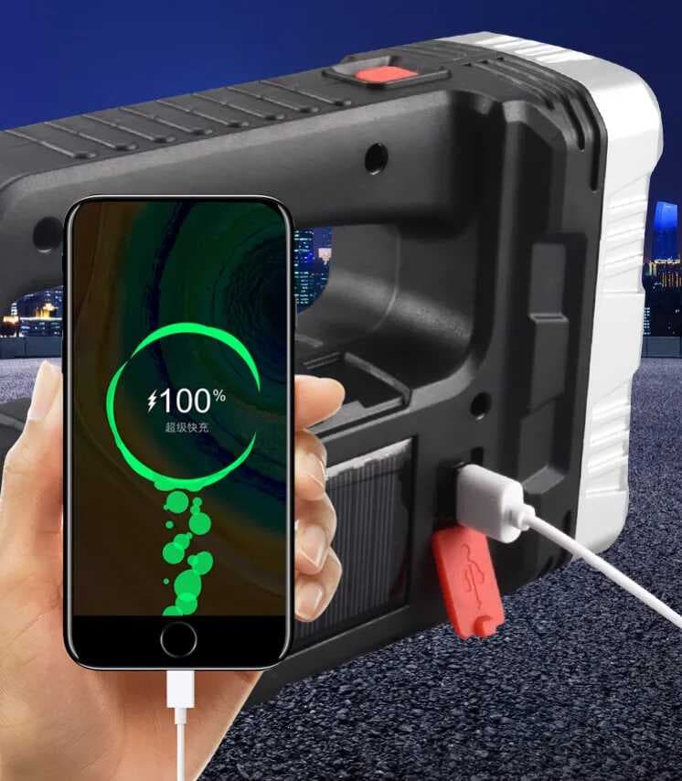 Solar Güneş Enerjili El Feneri Ve Işıldak 30w Fl-3361 (4767)