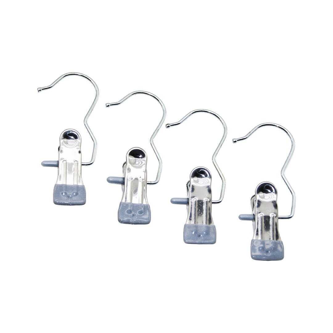 4 PCS KISKAÇLI TAŞINABİLİR ÇOK AMAÇLI TEKLİ - METAL ASKI SİLİKON KILIF UÇLU (5430)