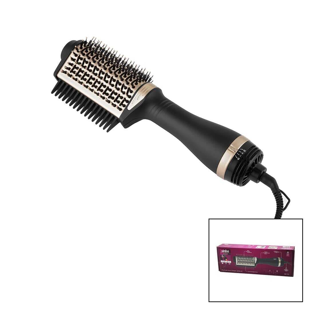 SAÇ KURUTMA - ŞEKİL MAKİNESİ 3 KADEME ISI AYARI 360 DERECE DÖNEN KABLO SERAMİK KAPLAMA FIRÇA 1200W SHD-1731 (5430)