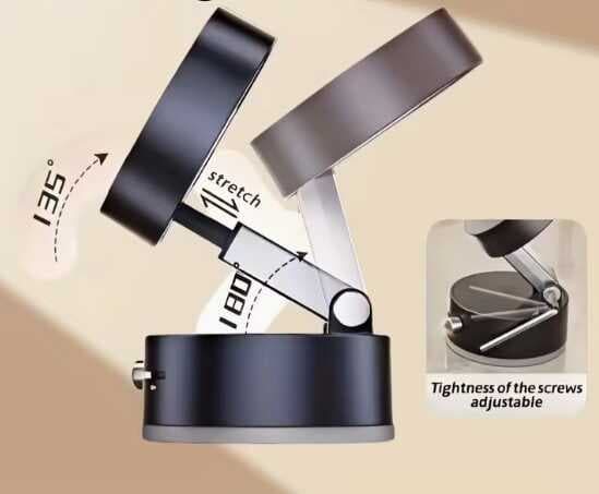 Mıknatıslı Katlanabilir Telefon Tutucu - Torpido ve Cam Uyumlu