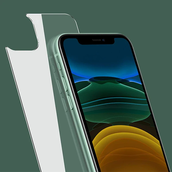 Ally İPhone 11 6.1 İnch Tempered Arka Kırılmaz Cam Koruyucu-(5775)