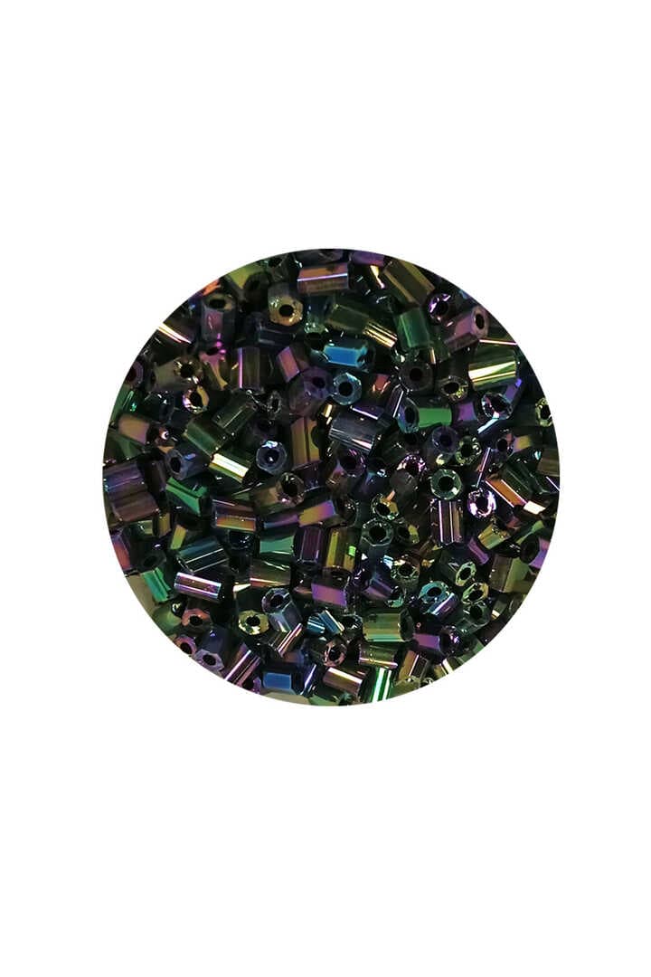 Kesme Cam Boncuk 2mm - 60 Gram - Parlak Alacalı - BNC352