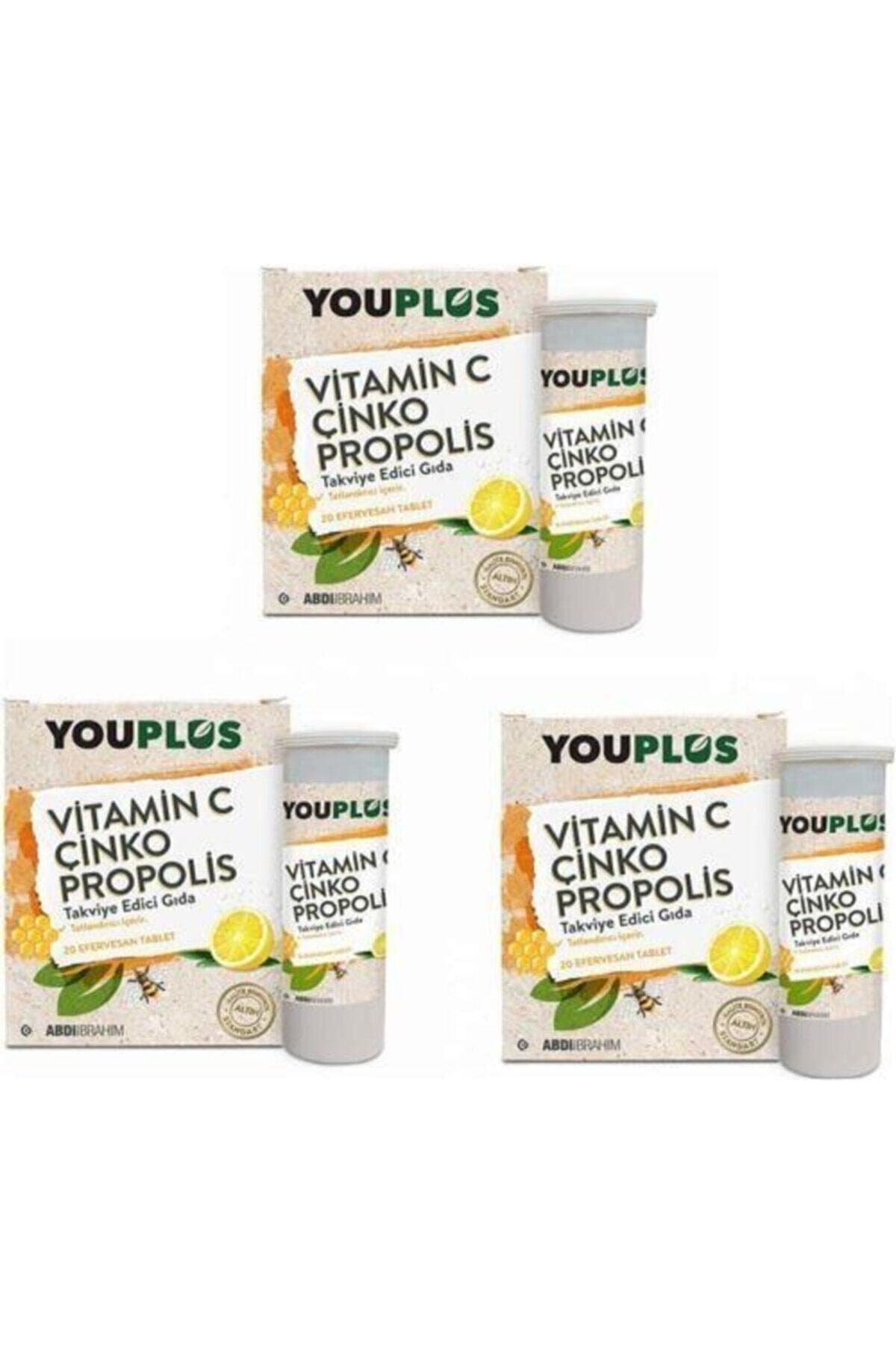 Youplus Vitamin C, Çinko, Propolis Efervesan X 3 adet