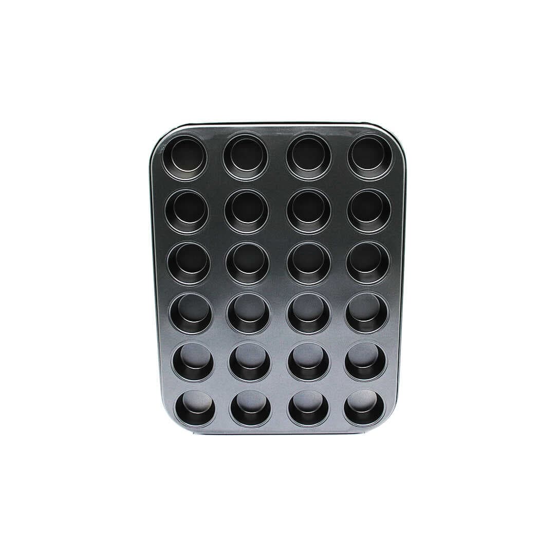 24 GÖZLÜ METAL - SİYAH MUFFIN KEK KALIBI (5430)