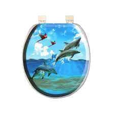 DESENLİ YUMUŞAK KLOZET KAPAK BÜYÜK PUF 42x41cm (5430)