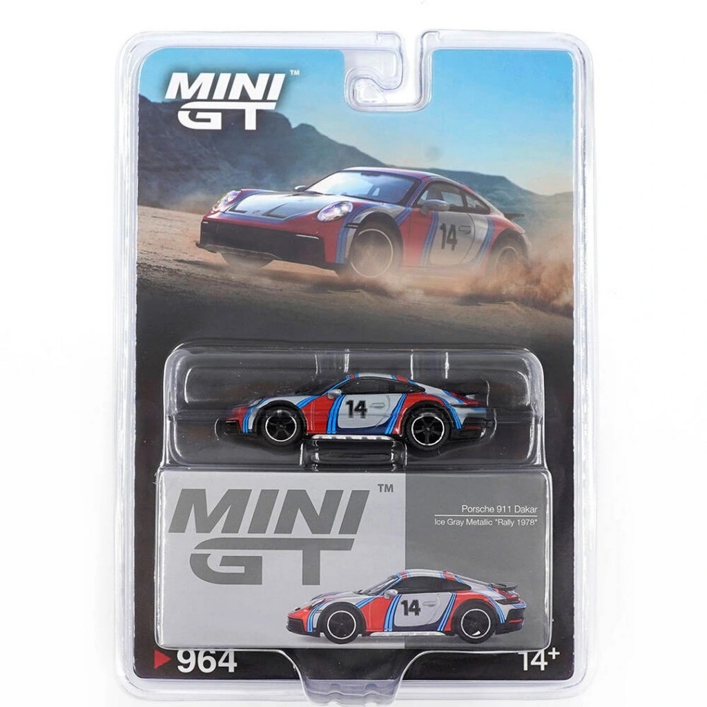 1/64 Porsche 911 Dakar Ice Grey Metallic "Rally 1978" - Blister Paket