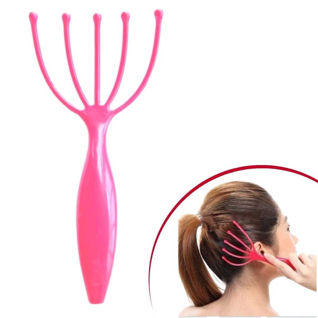 Çok Fonksiyonlu 5 Uçlu Bilyeli Baş Boyun Bacak Kol Masaj Alet Rahatlatıcı Kafa Masaj Aparatı (5430)