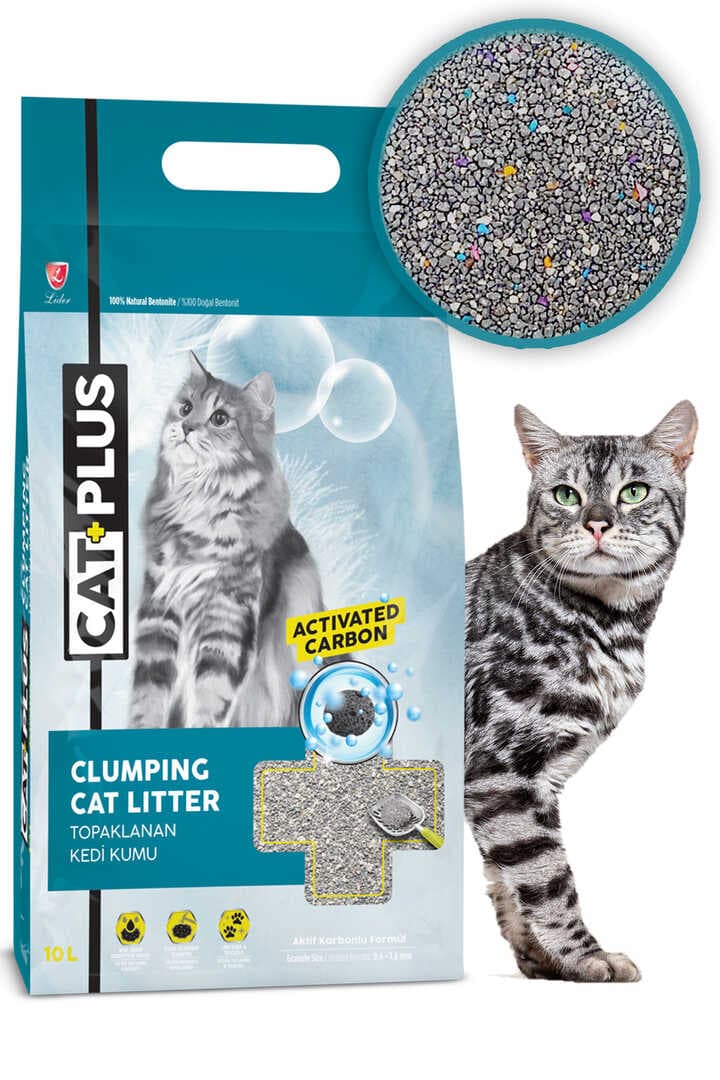 CatPlus Aktif Karbon Kedi Kumu 10 Lt
