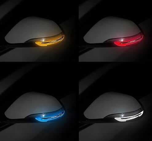 Nessiworld Araba Ayna Çarpma Koruyucu Renkli Reflektif Şerit