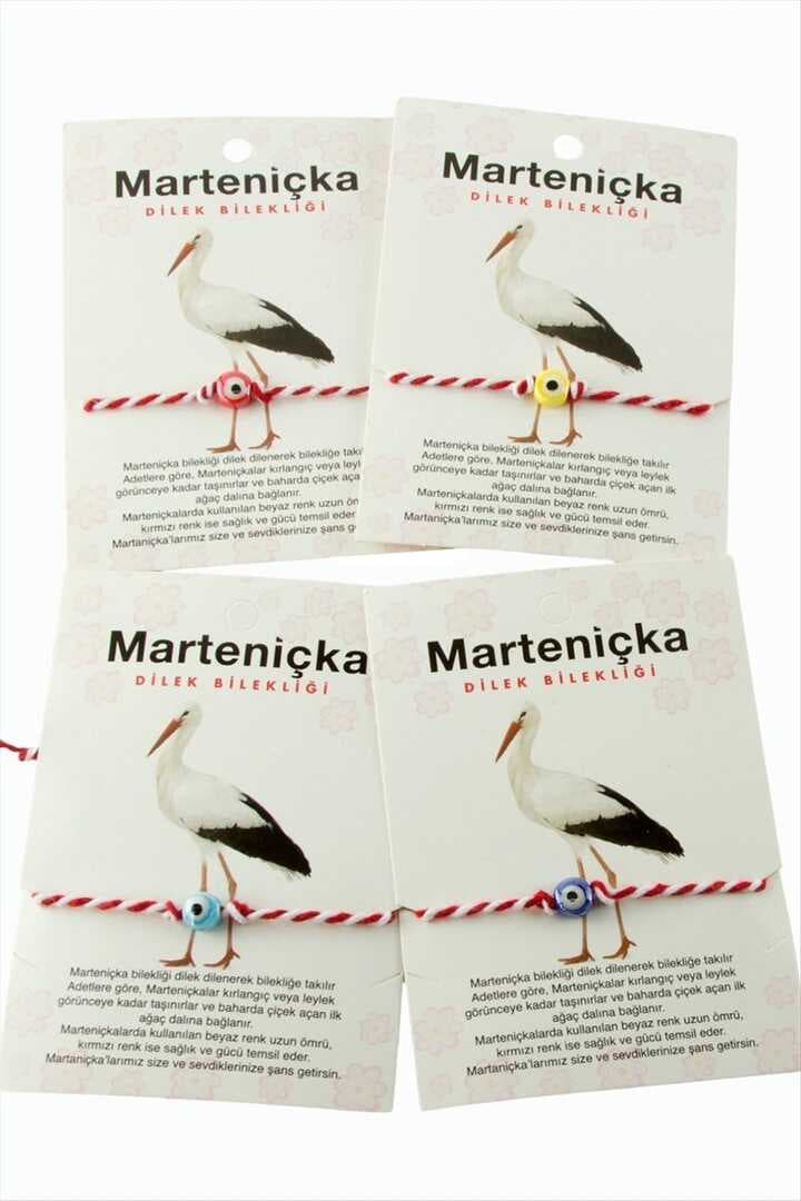 Nazar Cam Boncuk Marteniçka İp Bileklik