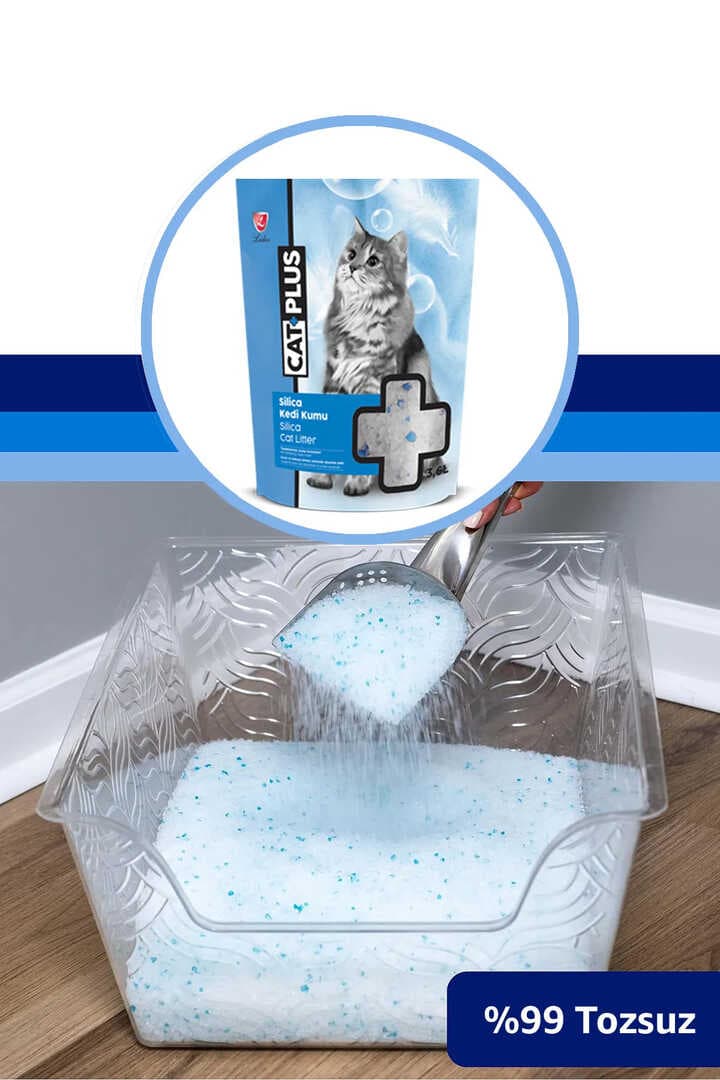 CatPlus Kristal Kedi Kumu 3,6 Lt x 9 Adet