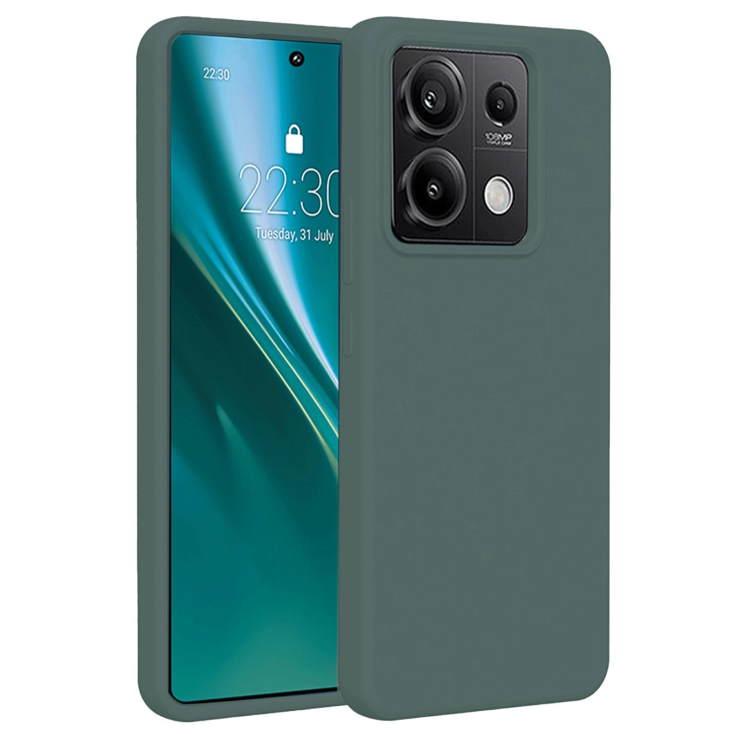 Xiaomi Redmi Note 13 4g Kılıf First Silikon - Koyu Yeşil