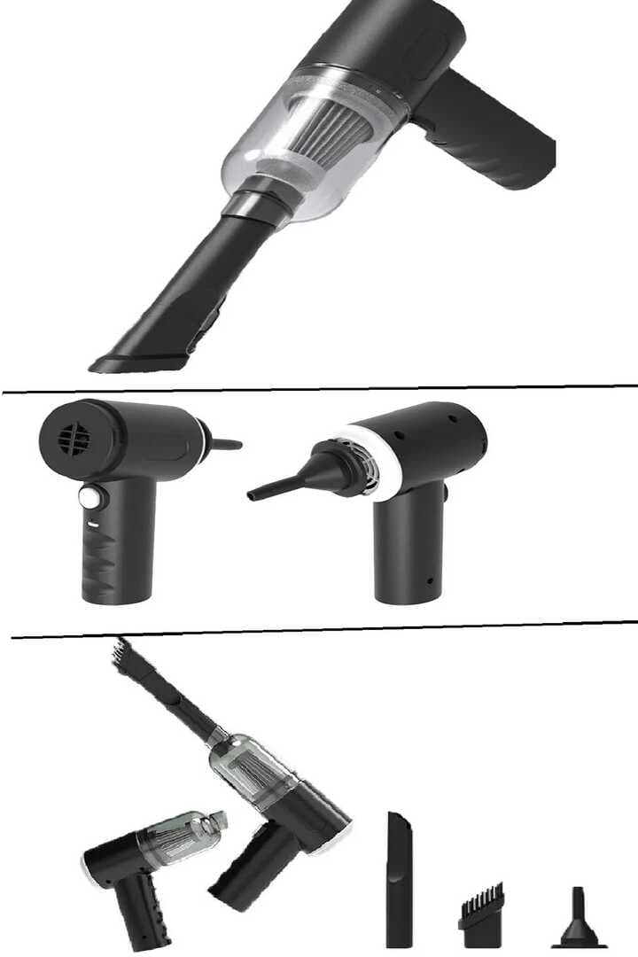 120 W Şarjlı El Süpürgesi Çekme – Üfleme Özellikli Ev Araba Klavye Süpürgesi (477477)