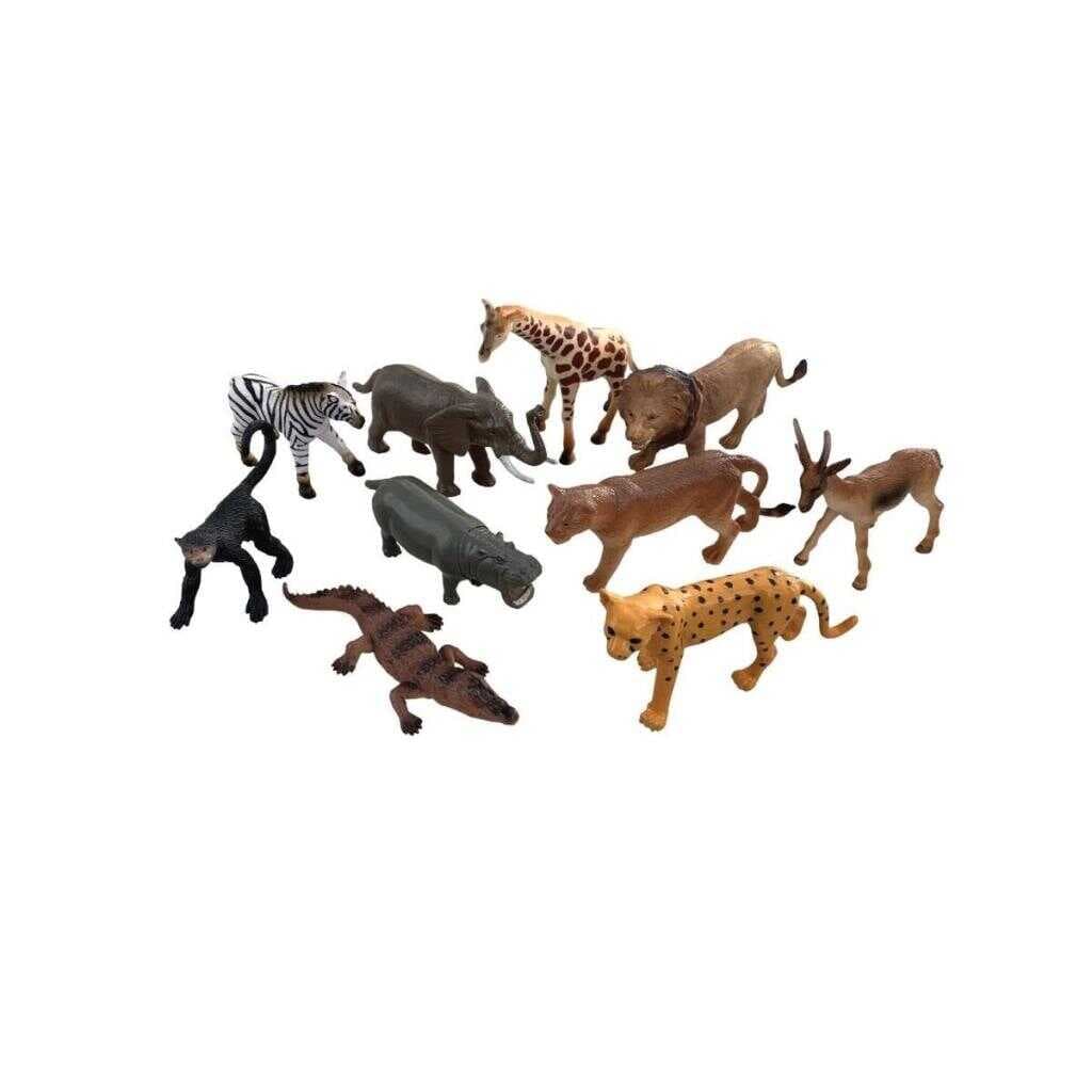 Nessiworld SH-D58011 Vardem Kutulu 10 Parça Vahşı Hayvan Seti