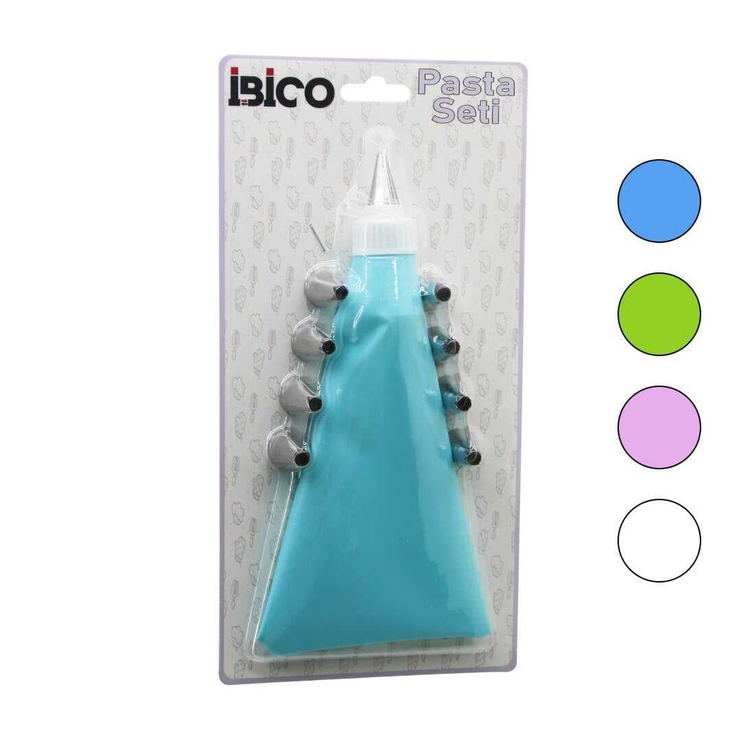11PCS PASTA SETİ - RENKLİ   1-KREMA TORBASI - 9-METAL SIKMA UÇLARI - 1-UÇ TUTUCU ADAPTÖR (5430)