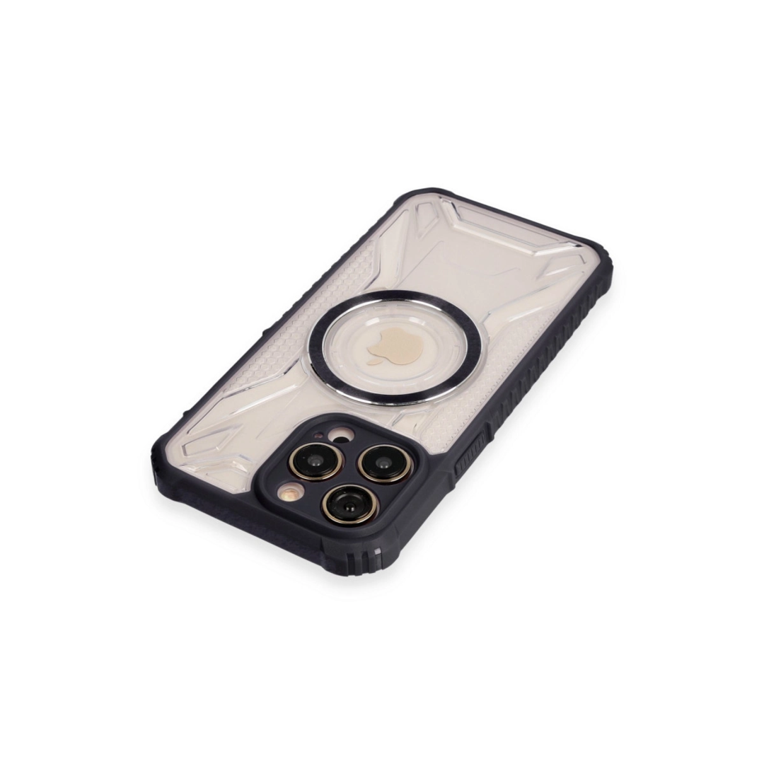 Apple İphone 14 Pro Max Kılıf Prag Magneticsafe Kapak - Siyah