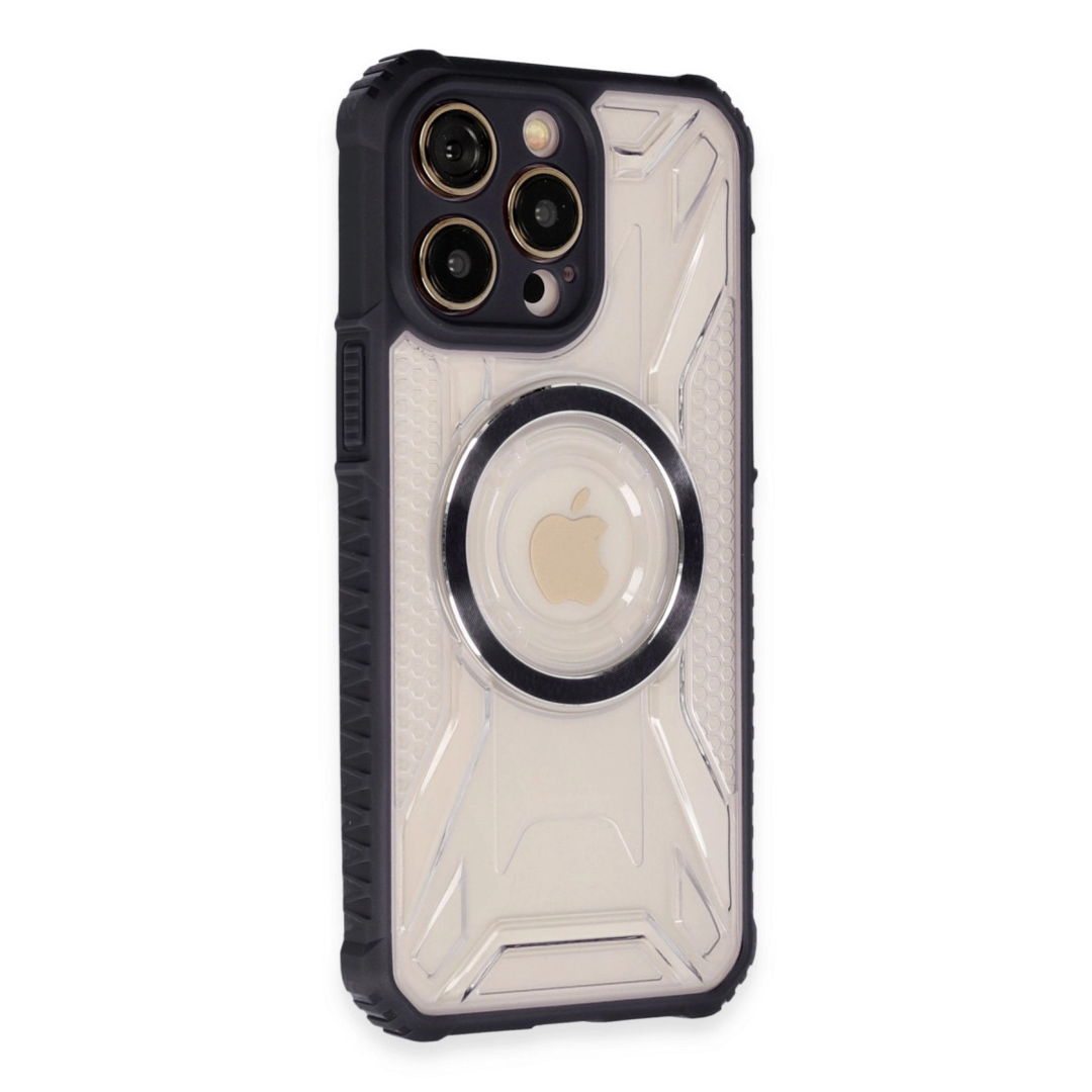 Apple İphone 14 Pro Max Kılıf Prag Magneticsafe Kapak - Siyah