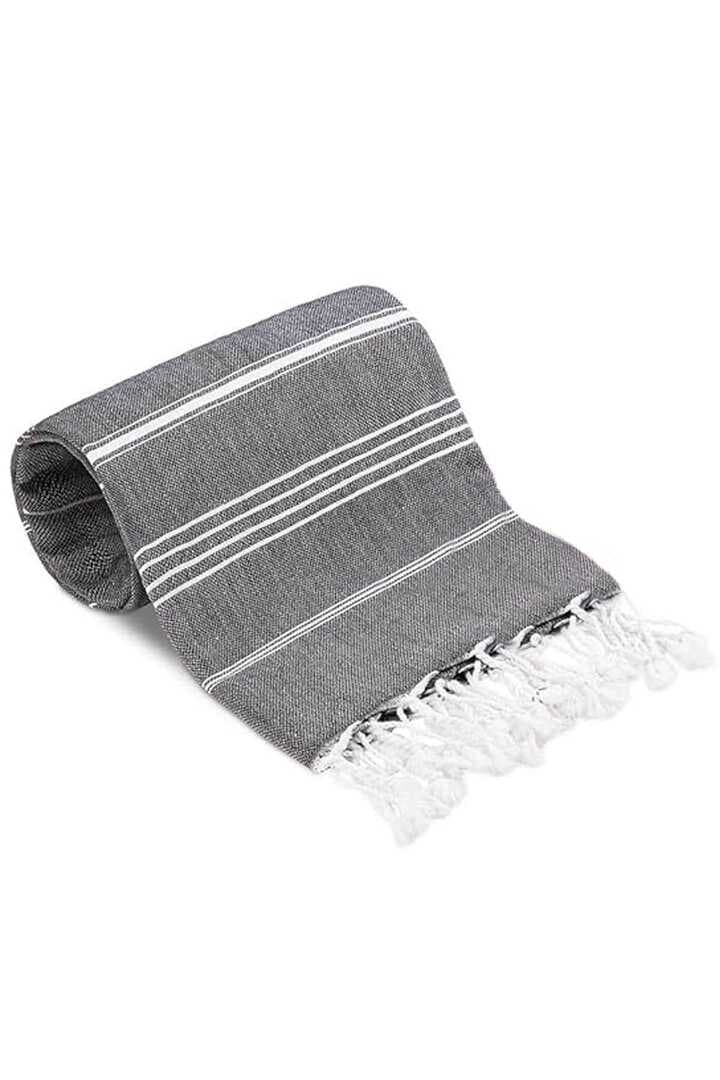 Summer Wind Soft %100 Pamuk Peştemal 100x180 cm Siyah